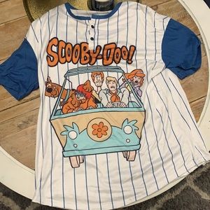 Striped baseball tee Scooby Doo